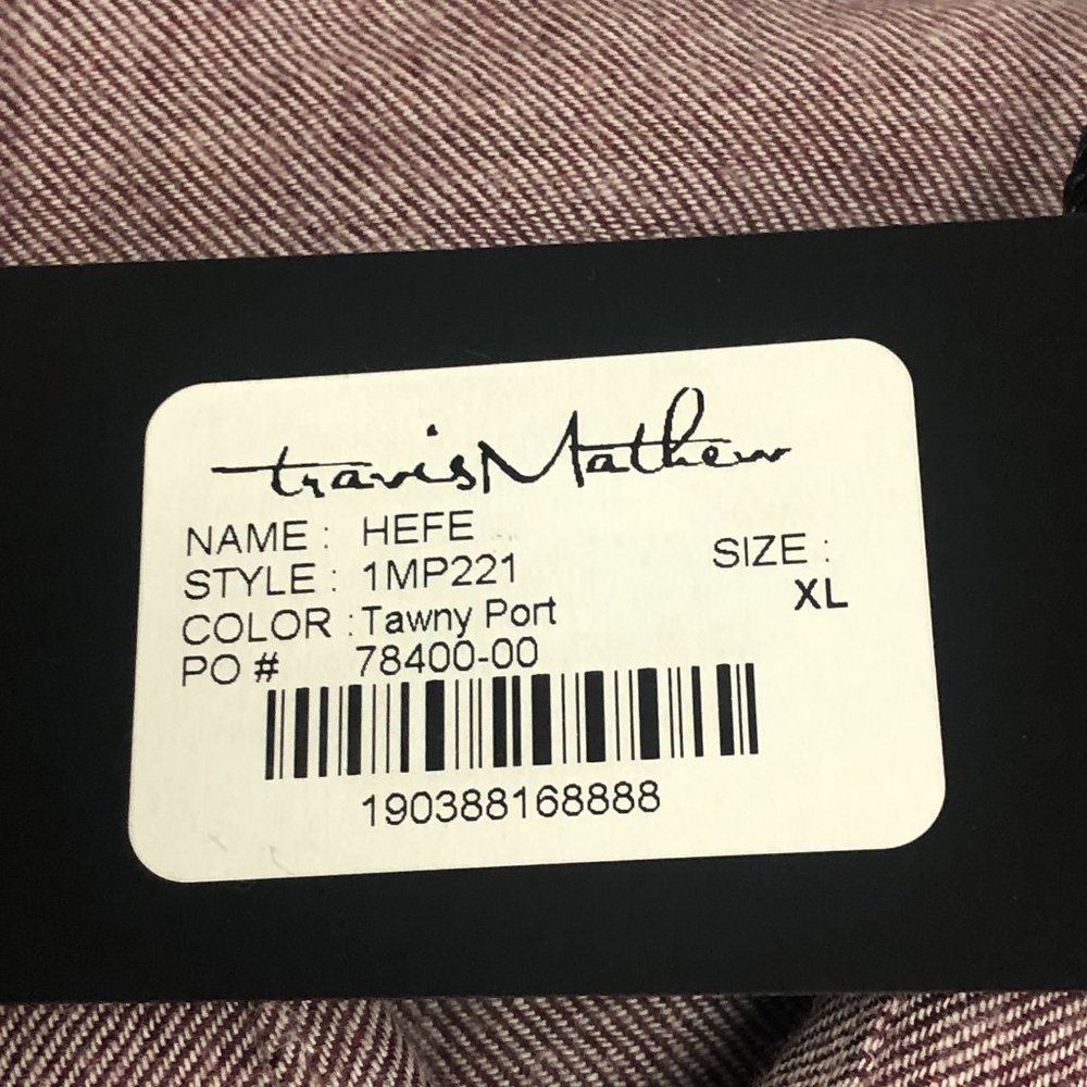 TravisMathew Hefe Mens Mens Shirt NWT XL - Picture 8 of 9